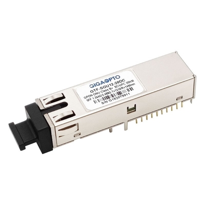 クラスB+ GPON ONUのトランシーバーSFF 2x10 SC UPCの容器の破烈TX 1310nm 1.244G RX 1490nm 2.488G
