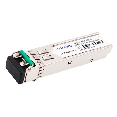 SFP OC-12/STM-4 622Mbps SONET/SDH 1550nm 80kmのトランシーバー モジュールLC SMF DOM