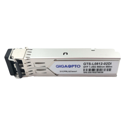 1.25G SFPの産業トランシーバー1000BASE-SX 850nm 550m複式アパートLC MMF DOMモジュール