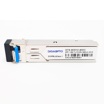 1000BASE-BX 1.25G BIDI SFP TX1310nm/RX1550nm 40km SMF LC DOMトランシーバーモジュール