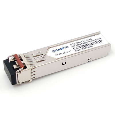 複式アパートSFPのトランシーバー モジュール1.25G 1000BASE CWDM 1270 1610nm 120km LC SMF DOM