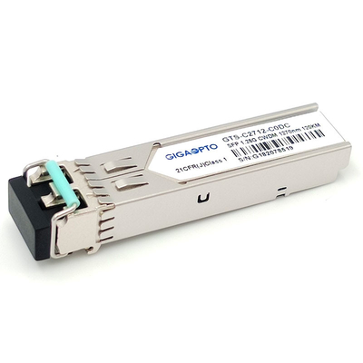 複式アパートSFPのトランシーバー モジュール1.25G 1000BASE CWDM 1270 1610nm 120km LC SMF DOM