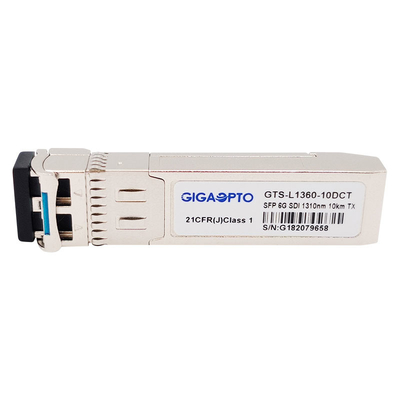 6G SDI SMPTE SFP 1310nm 10km SMF LCの単一の送信機モジュールMSA