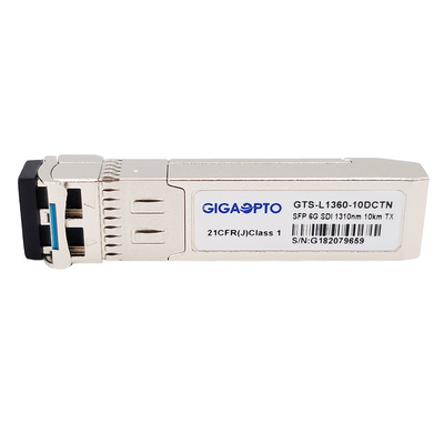 6G SDI SMPTE SFP 1310nm 10km SMF LCの単一の送信機モジュールMSA