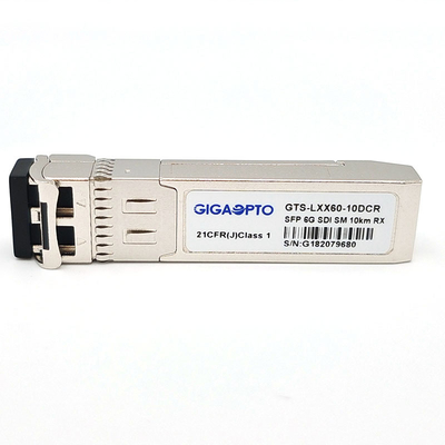 6G SDI SMPTE SFP PIN 10km SMF LCの単一の受信機モジュールMSA