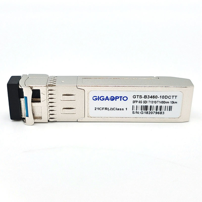 6G SDI SMPTE SFP TX1310nm TX1490nm 10km SMF BIDI LCの非MSA二重送信機モジュール