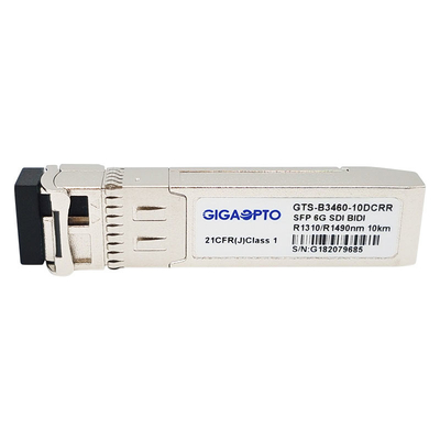 6G SDI SMPTE SFP RX1310nm RX1490nm PIN 10km SMF BIDI LCの非MSA二重受信機モジュール
