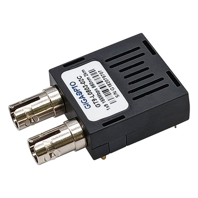 155Mbps 1x9の光学トランシーバー2km MMF複式アパートSC FC ST 850nmのトランシーバーLVPECL PECL