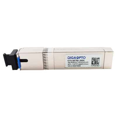 SFP+ 10G EPON SFPモジュールOLT SC UPC非対称的なPRX30 T1577nm 10G T1490nm 1G R1310nm 1G