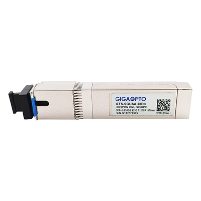 9.953Gbps XGS PON ONU GPON SFPのトランシーバー1270nm 1577nm SMF SC UPC 20km DOM