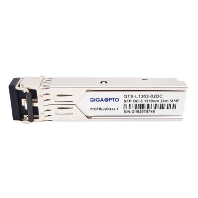 OC-3/STM-1 SR-0 155Mbps 1310nm MMF 2km SFPのトランシーバー モジュールの二重LC DOM