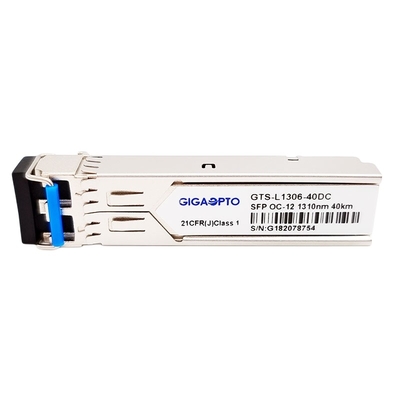 622Mbps OC-12/STM-4 LR-1 SFP 1310nm 40km SDH/SONETのトランシーバー モジュールLC SMF DOM