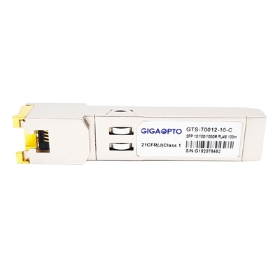 銅SFP 10/100/1000BASE-T 100m SGMII猫6/6a RJ-45の光学トランシーバー モジュール