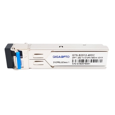SMF LC DOMのトランシーバー モジュール1000BASE BX 1.25G BIDI TX1310nm RX1550nm SFP 40km