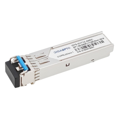 1.25Gbps 1000BASE DWDM SFPの光学トランシーバー100km C17 C61 100GHz DOM SMF LC