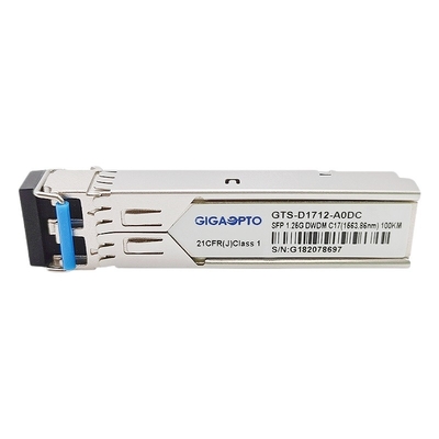 1.25Gbps 1000BASE DWDM SFPの光学トランシーバー100km C17 C61 100GHz DOM SMF LC