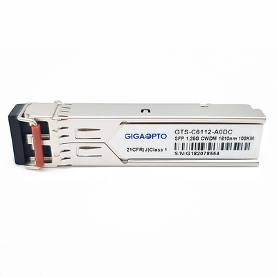 1.25G 1270 ~1610nm 100km 1000BASE CWDM SFPのトランシーバー モジュールSMF DOMの二重LC