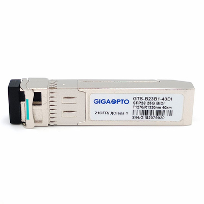 二重SFP28司令官の光学トランシーバー1270nm TX 1310nm RX 40km SFP28 25G BX 40私