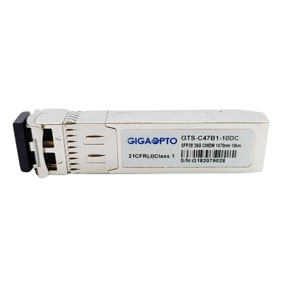 25GBASE LR SFPモジュールの単一モードCWDM SFP28 1470nm~1570nm 10km DOM