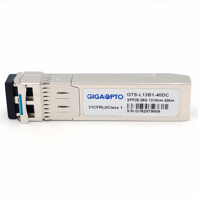 25GBASE ER SFP28の光学トランシーバー1310n 40km光学モジュールEML APD SMF LC DOM