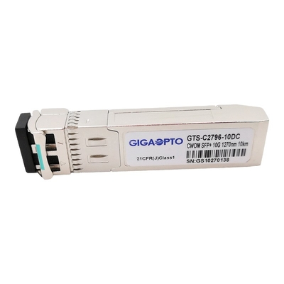 10Gbps SFP+ CWDM LR 1270の1610nm光学トランシーバー モジュールSMF 10km LC DOM