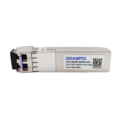 2x 155Mbps 1310nm 1490nmのコンパクトSFP BIDIのトランシーバーLC 40km DOM