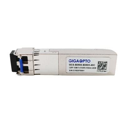 2繊維100Base CSFP BIDI前TX 1310nm RX 1550nmのトランシーバーLC 40km DOM