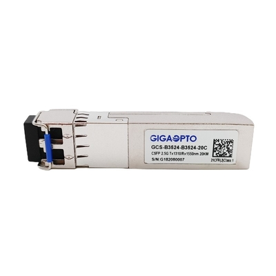 二重繊維2.5Gbps CSFP BIDIの光学トランシーバーTX1310 RX1550 LC 20km DOM