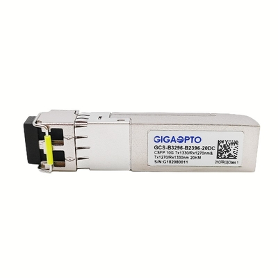 10GコンパクトSFP+はDOM BIDIのトランシーバー20km LC二倍になる