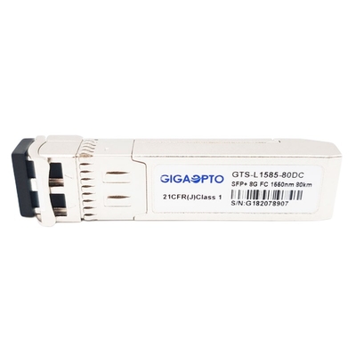 8GFC繊維のチャネル モジュールZW SFP+のトランシーバー80km 1550nm EML SMF LC DOM