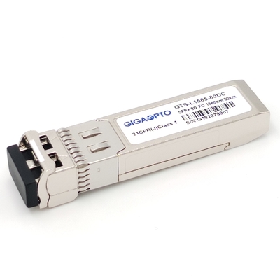 8GFC繊維のチャネル モジュールZW SFP+のトランシーバー80km 1550nm EML SMF LC DOM