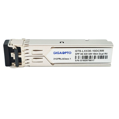 SFPの非SD-SDI HD-SDIおよび3G-SDI MSAのための二重受信機1310nm 10kmビデオ病理学パターン モジュール