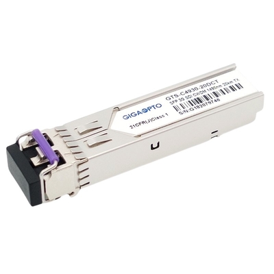 3Gbps DVIビデオSFPのトランシーバーCWDMの単一の送信機MSA 1270nm-1610nm 20km SMF LC DDM