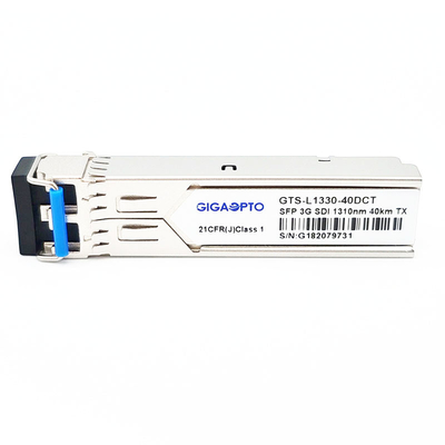 HD SDI SD SDI 3G SDI SD/HD/3G SDIのためのビデオSFPのトランシーバーTX1310nmの単一の光トランスミッタ10km LC DOM MSA