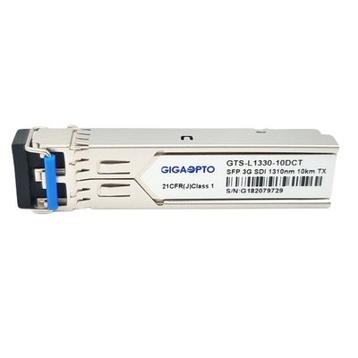 SD SDI 3G SDI SFP SD HD 3G SDIのためのビデオTX1310nmの単一の光トランスミッタ10km LC DOM MSA