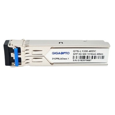 MSA 3G SD HD 3G SDI SFPのトランシーバー1310nm 40KM DFB PINの光トランスミッタの受信機モジュールはDOM LC二倍になる