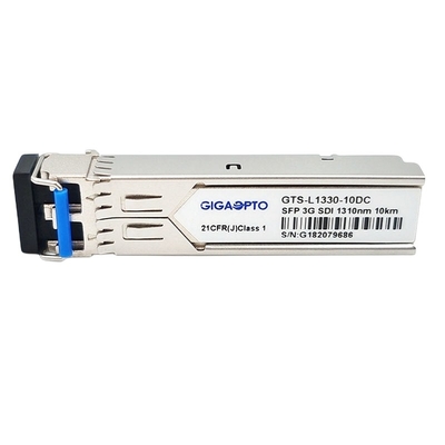 3G SDI SMPTEビデオSFP 1310nm 10km SMFのトランシーバー モジュールはLC DOM MSA Pinoutを二重にする