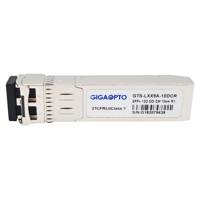 MSA 12G SDI 12G 6G 3G HD SD-SDのためのビデオSFP 1310nm 10kmの単一の光レシーバモジュール