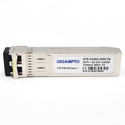 12Gb/S CWDM 1270 1450nmビデオSFPのトランシーバーの単一の光学デジタル診断送信機20km LC