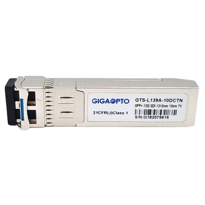 12Gbps 10kmの非1310nm単一の送信機ビデオSFPのトランシーバー モジュールMSA Pinout LC SMF DOM