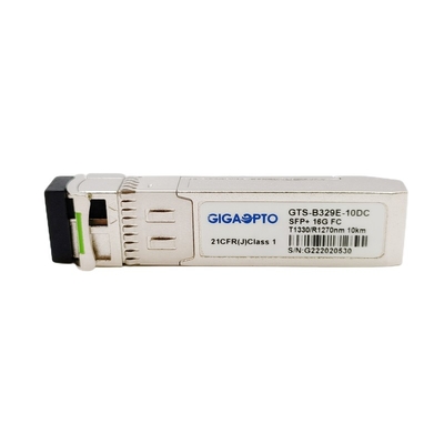 OEM 16G SFP+ BiDi繊維のチャネル モジュールTX1330 RX1270nm 10km LCの光学トランシーバー モジュール