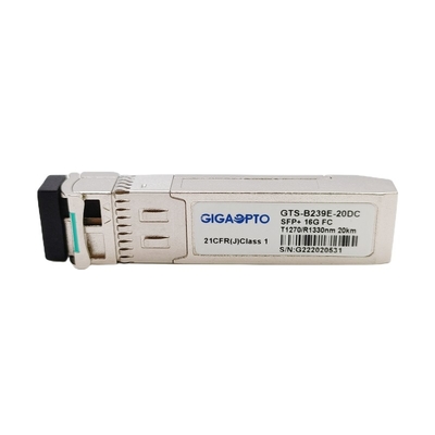 16G SFP+ BiDi繊維のチャネル モジュールTX1270 RX1330nm 20km LCの光学トランシーバー モジュール