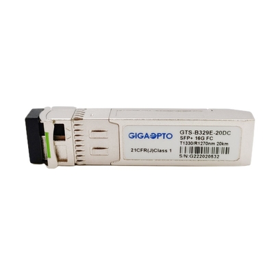 16G FC 20km SFP+繊維チャネルのトランシーバー モジュールTX1330 RX1270nm