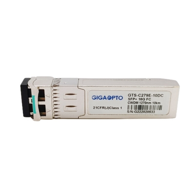16G SFP+繊維のチャネル モジュールCWDM 1270nm 1610nm 10kmの光学トランシーバーSMF