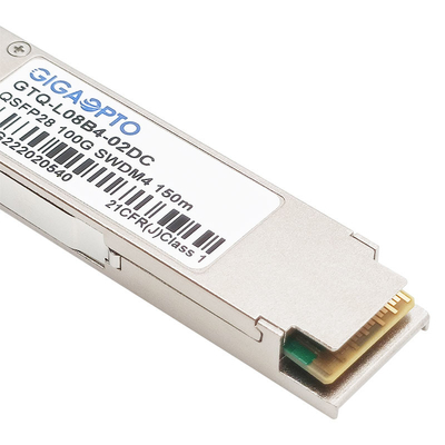 100GBASE-SWDM4 QSFP28 850nm-940nm MMFのトランシーバー100m DOM LC