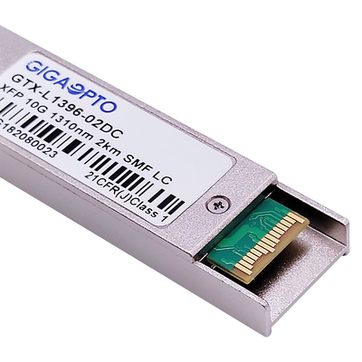 LCの二重XFP 10GBASE-LRライト トランシーバー1310nm SMF 2km DOM