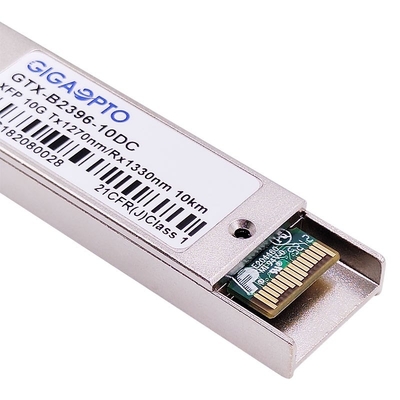 10GBASE-BX XFPの二方向の光学トランシーバー1270nm/1330nm 10km LC DOM