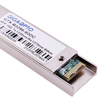 10Gbps XFP WDM ER60のイーサネット繊維のトランシーバー モジュール1330nm/1270nm 60km DOM