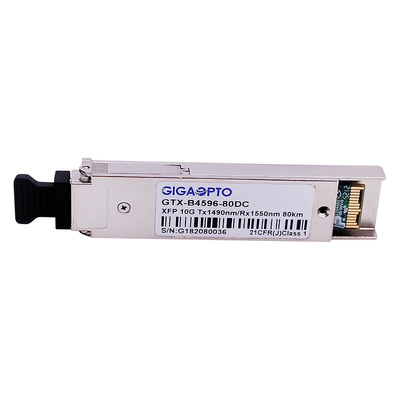 10Gbps WDM XFPのZR二方向繊維のトランシーバー モジュール1490nm 1550nm 80km DOM