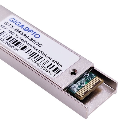10Gbps WDM XFPのZR二方向繊維のトランシーバー モジュール1490nm 1550nm 80km DOM